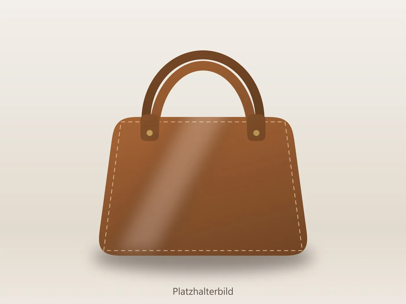 Cognacfarbene Lederhandtasche nach der Reinigung